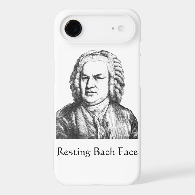 Resting Bach Face Classical Music Composer (Back)