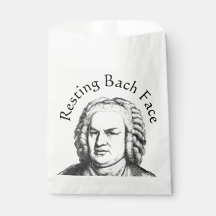 Resting Bach Face Classical Music Composer Favour Bags