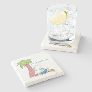 RESTING BEACH FACE Belly Button Hippo Boynton Stone Coaster