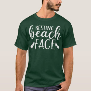Resting Beach Face Funny Design for Relaxing 1 T-Shirt