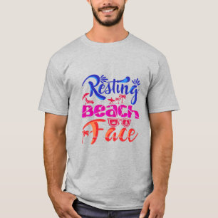 resting beach face T-Shirt