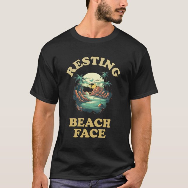 Resting Beach Face T-Shirt (Front)
