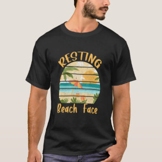 Resting Beach Faces Island Beach T-Shirt