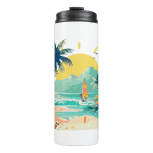 Resting Beach for Summer Thermal Tumbler