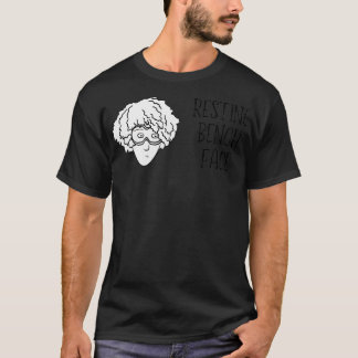 Resting Bench Face Afro Mono T-Shirt