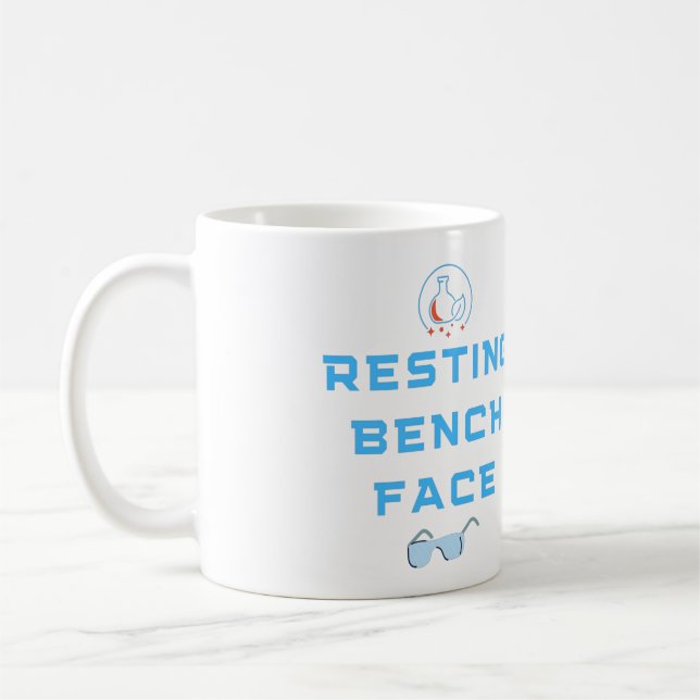 Resting Bench Face Laboratory Coffee Mug (Left)