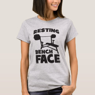Resting Bench Face - Women's Funny Novelty Workout T-Shirt
