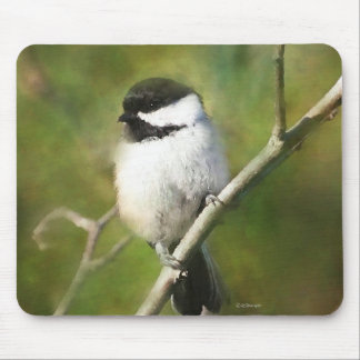 REsting Chikadee - ETSY Mouse Mat