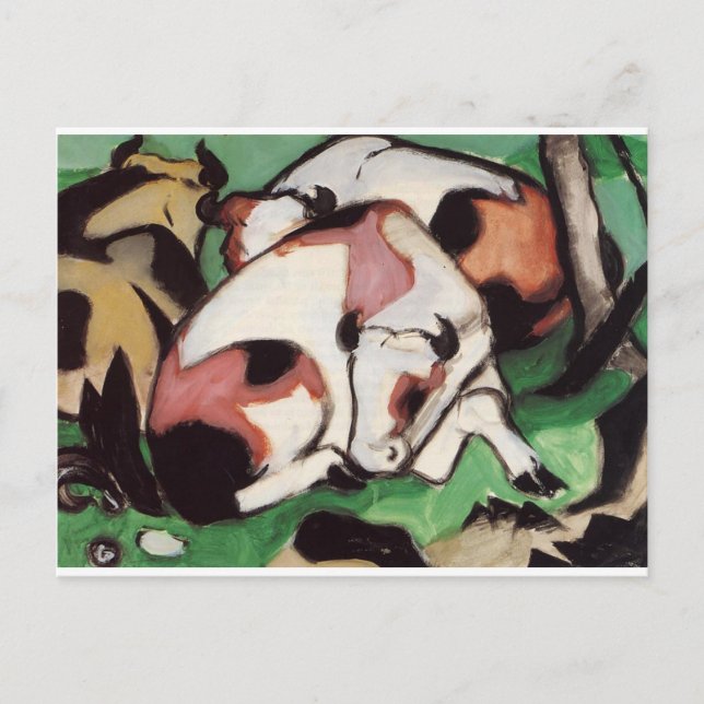 Resting Cows by Franz Marc Postcard (Front)