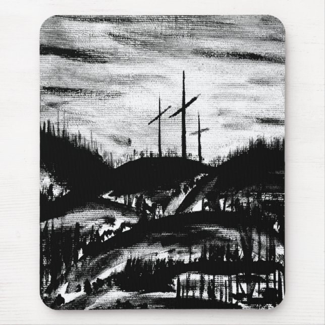 Resting Cross Mouse Mat (Front)