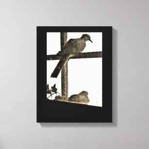 Resting Doves Canvas Print