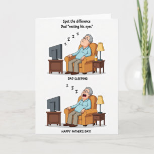 Resting Eyes Fathers Day Card