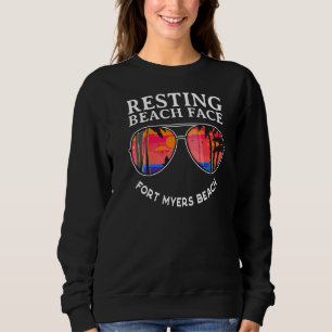 Resting Fort Myers Beach Ocean Humour Beach Sweatshirt