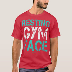 Resting Gym Face Funny Gym Workout Tee 294
