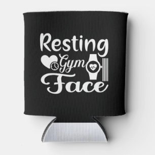 Resting Gym Face-Gym-Workout-Fitness-Funny Can Cooler