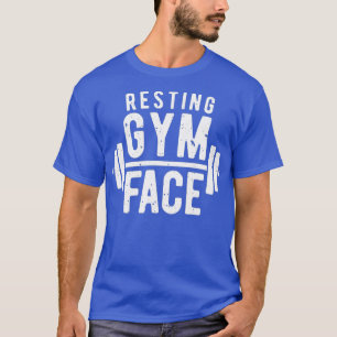 Resting Gym Face T shirt Fitness Men Women Funny