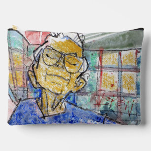 Resting Her Eyes Painting / Artist Larry Lerew Accessory Pouch