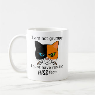 Resting Hiss Face Calico Cat - Benefits PACR Coffee Mug