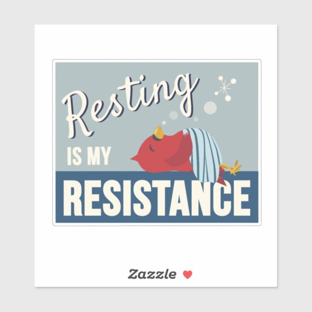 Resting is My Resistance Compact Rectangle (Sheet)