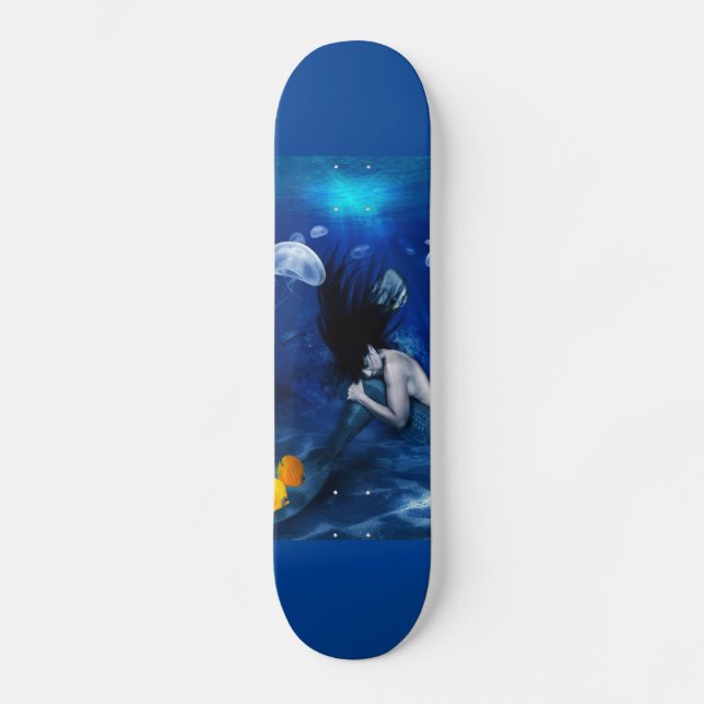 Resting Mermaid Skateboard (Front)