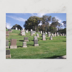 Resting places postcard