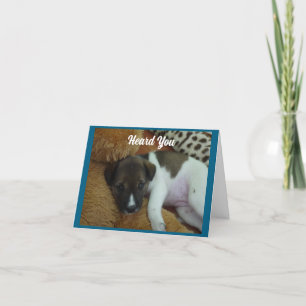 Resting Puppy Get Well Card