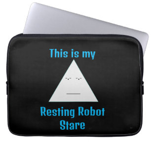 Resting Robot Stare- Electronics Bag