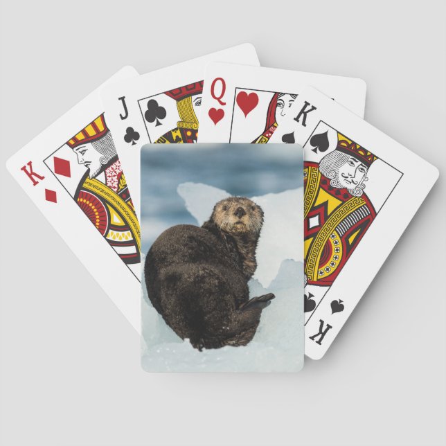 Resting Sea Otter Playing Cards (Back)