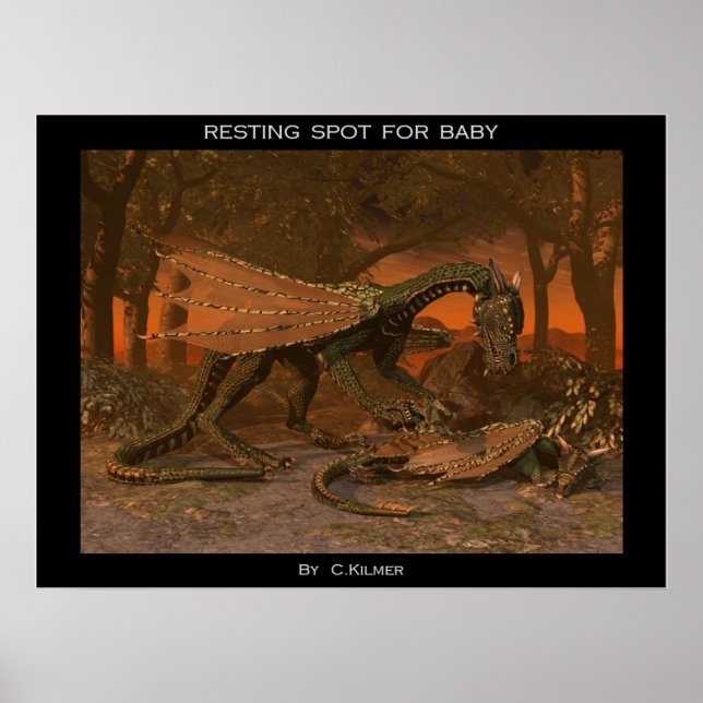 Resting Spot for Baby Poster (Front)