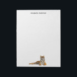 Resting Tiger Personalise Notepad<br><div class="desc">For the powerful person!</div>
