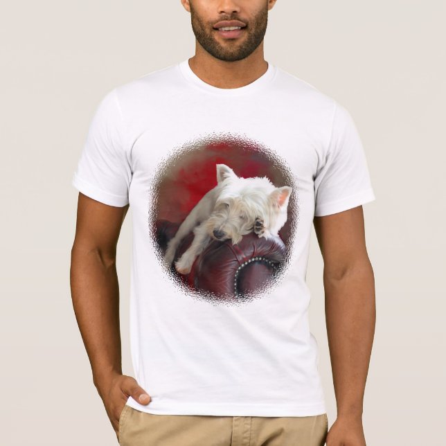 Resting Westie T-Shirt (Front)