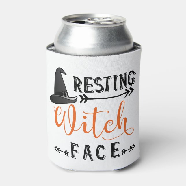resting witch face can cooler (Can Front)