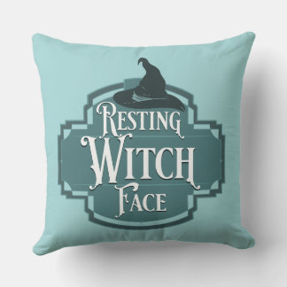 Resting Witch Face Cushion
