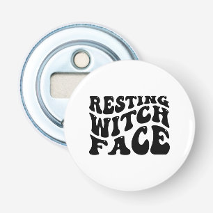 Resting Witch Face-Halloween-Spooky-Scary-Funny Bottle Opener