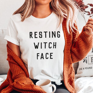Resting Witch Face Halloween T-Shirt