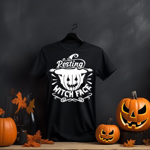 Resting Witch Face Halloween T-Shirt