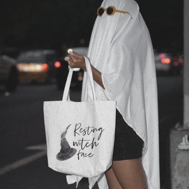 Resting Witch Face | Happy Halloween | Fun Quote | Tote Bag (Creator Uploaded)