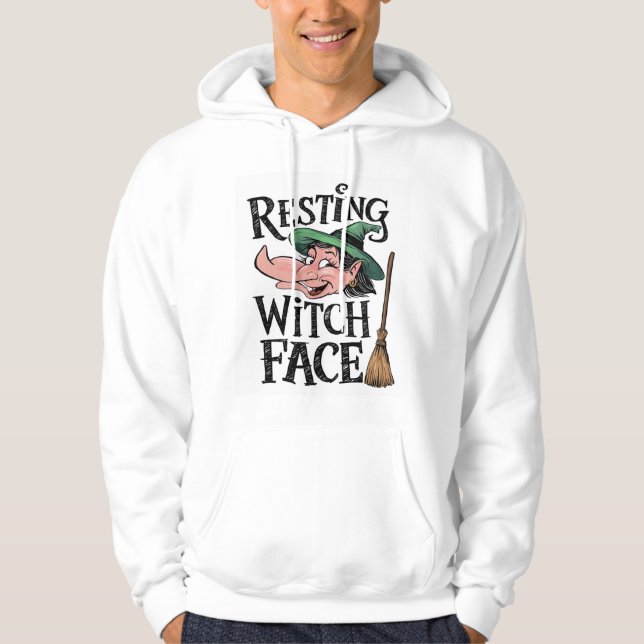 Resting Witch Face Hoodie (Front)