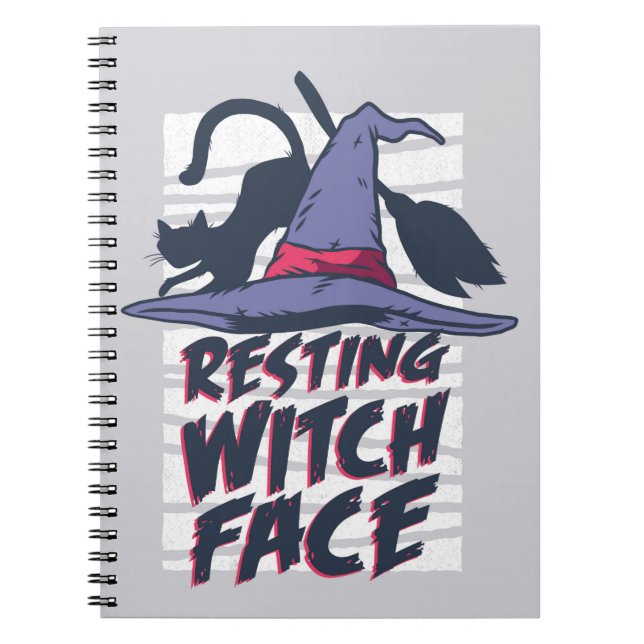 Resting Witch Face Notebook (Front)