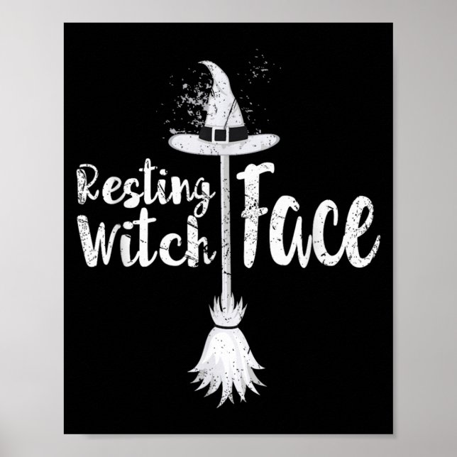 Resting Witch Face Shirt _ Original Halloween Poster (Front)