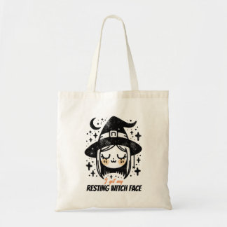 Resting Witch Face Tote Bag