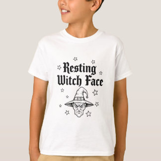 Resting With Peace – Cute Witch & Star Kids T-Shir T-Shirt