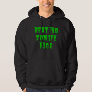Resting Zombie Face - Funny Halloween 2022 Hoodie