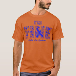Restless Legs Syndrome Awareness Fine Ribbons In T T-Shirt