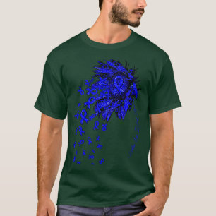 Restless Legs Syndrome Awareness Sunflower ribbon T-Shirt