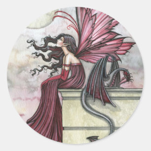 Restless Ruby Fairy Dragon Sticker