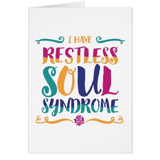 Restless Soul Syndrome Typography Hippie (Front)