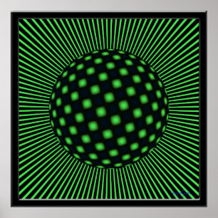 Restless Twisting Globe Poster