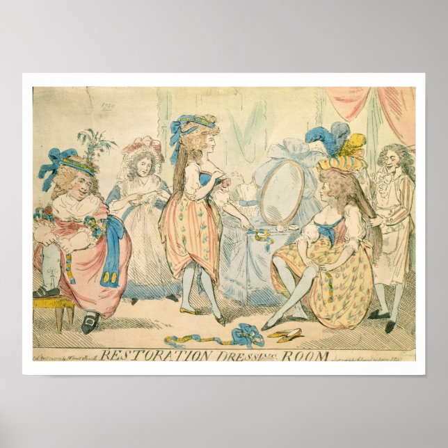 Restoration Dressing Room c.1789 Poster (Front)
