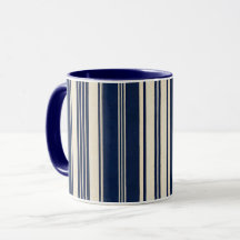 Restoration Ivory Navy Blue Vintage Weave Look